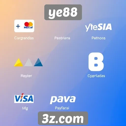 Opções de pagamento disponíveis no ye88